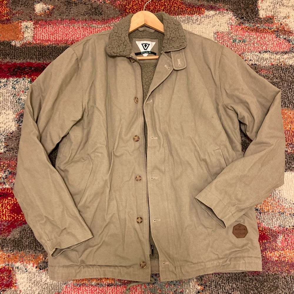 Men’s VISSLA Cord Jacket in Tan/Khaki